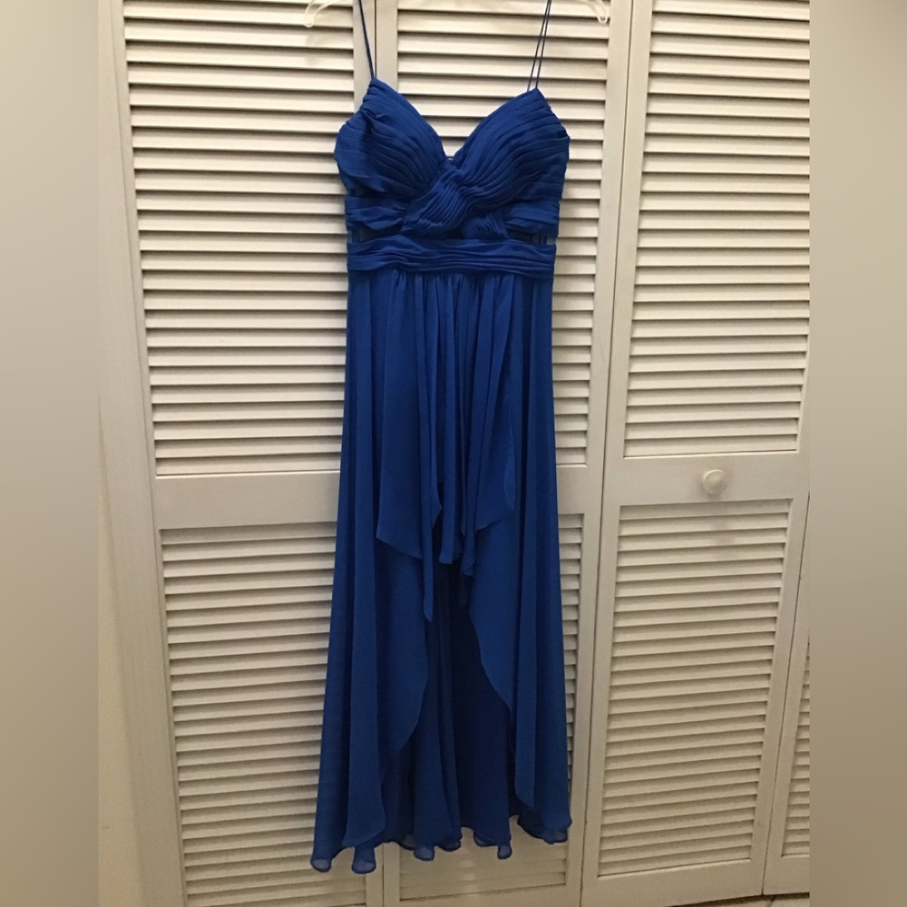 Arden B Strapless Royal Blue Dress